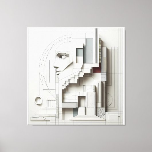 Architectural Labyrinth Profile キャンバスプリント (正面)