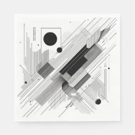 Architectural Line Matrix スタンダードランチョンナプキン