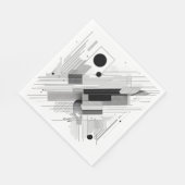 Architectural Line Matrix スタンダードランチョンナプキン (角)