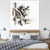 Architectural Line Profile キャンバスプリント (インサイチュ (寝室))