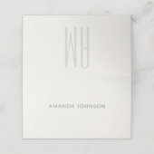 Architectural Minimal Wedding プレイスカード (外部開封)
