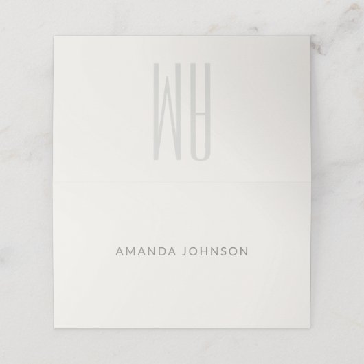 Architectural Minimal Wedding プレイスカード (外部開封)