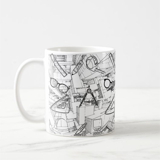 architectural mug コーヒーマグカップ (左)