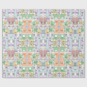 Architectural Multistory Building Floor Layout  ラッピングペーパー (フラット)