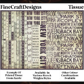 Architectural New York Typography FB4 Decoupage 薄葉紙
