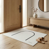 Architectural Off-White Fine Line Japandi Minimali ドアマット