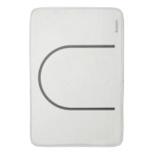 Architectural Off-White Fine Line Japandi Minimali バスマット (正面縦)