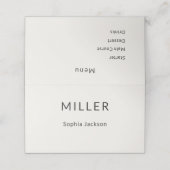 Architectural Place Card Menu プレイスカード (外部開封)