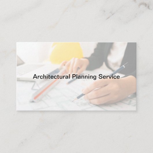 Architectural Planningカスタムビジネスカード 名刺 (正面)