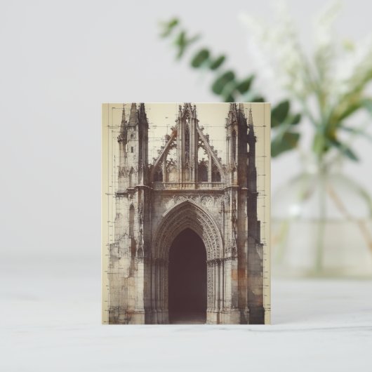 Architectural Portal Sketch ポストカード (スタンド正面)