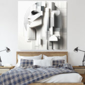 Architectural Profile/ Architektonisches Profi キャンバスプリント (インサイチュ (寝室))