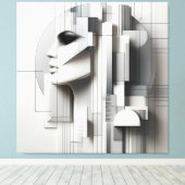 Architectural Profile/ Architektonisches Profi キャンバスプリント (インサイチュ (ウッドフロア))