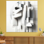 Architectural Profile/ Architektonisches Profi キャンバスプリント (インサイチュ (リビング))