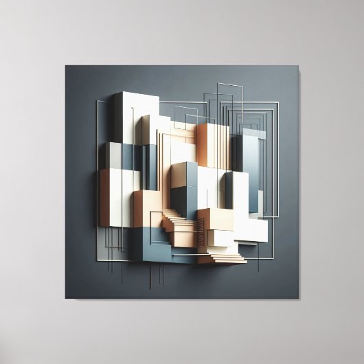 Architectural Relief Structure キャンバスプリント (正面)