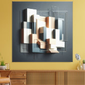 Architectural Relief Structure キャンバスプリント (インサイチュ (リビング))