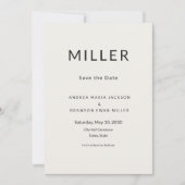 Architectural Save the Date Travel Card (正面)