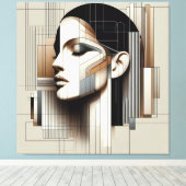 Architectural Sculpted Profile キャンバスプリント (インサイチュ (ウッドフロア))