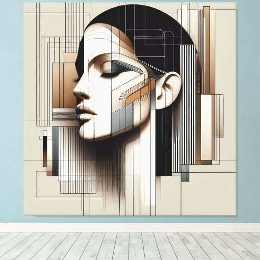 Architectural Sculpted Profile キャンバスプリント (インサイチュ (ウッドフロア))