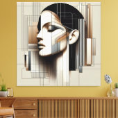 Architectural Sculpted Profile キャンバスプリント (インサイチュ (リビング))