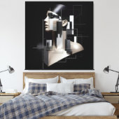 Architectural Sculpted Profile キャンバスプリント (インサイチュ (寝室))