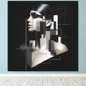 Architectural Sculpted Profile キャンバスプリント (インサイチュ (ウッドフロア))