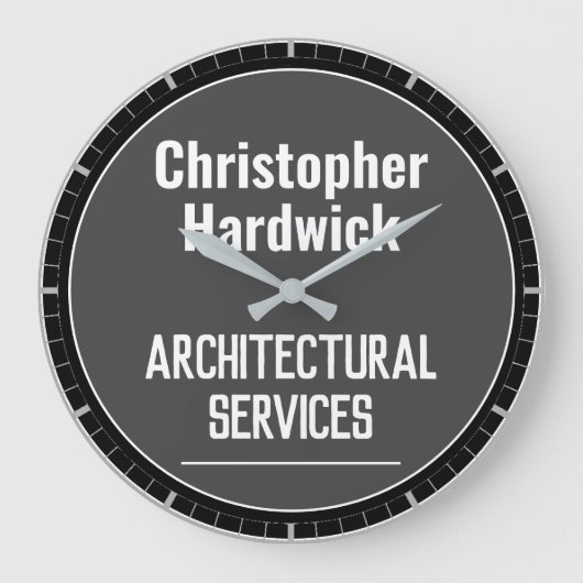 Architectural Services Office Wall Clock ラージ壁時計 (正面)