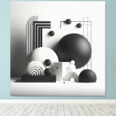 Architectural Silence Ensemble キャンバスプリント (インサイチュ (ウッドフロア))