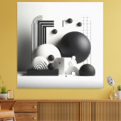 Architectural Silence Ensemble キャンバスプリント (インサイチュ (リビング))