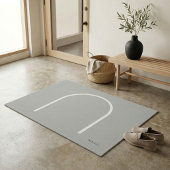 Architectural Stone Grey Arch Japandi Style Modern ドアマット