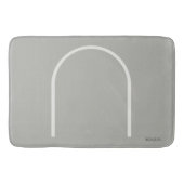 Architectural Stone Grey Arch Japandi Style Modern バスマット (正面)