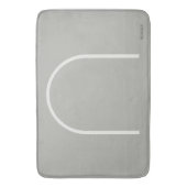 Architectural Stone Grey Arch Japandi Style Modern バスマット (正面縦)