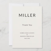 Architectural Thank You QR Wedding Card サンキューカード (正面)