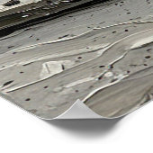 Architectural Tiger Elegance – Luxury Minimalist F ポスター (角)