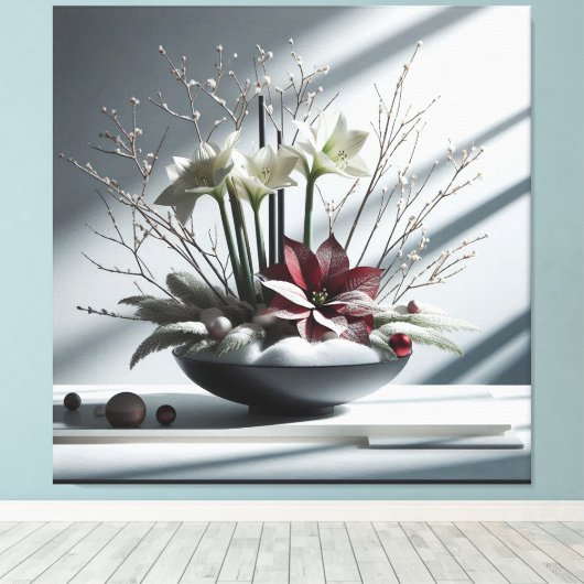 Architectural Winter  キャンバスプリント (インサイチュ (ウッドフロア))