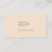 Architecture伝統的製図ツール 名刺 (裏面)