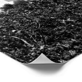 Architecture at the Getty Center in Black & White ポスター (角)