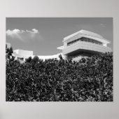 Architecture at the Getty Center in Black & White ポスター (正面)