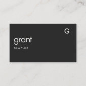 Architecture Black QR Code 名刺 (正面)