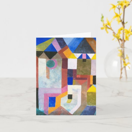 Architecture by カラフル Paul Klee, Data Art カード (黄色い花)