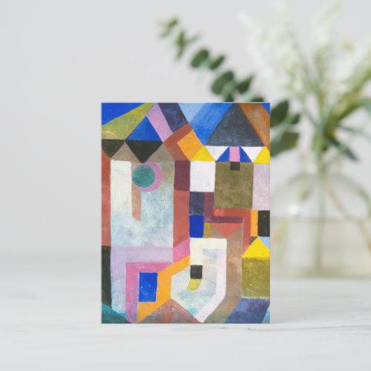 Architecture by カラフル Paul Klee, Data Art ポストカード (スタンド正面)