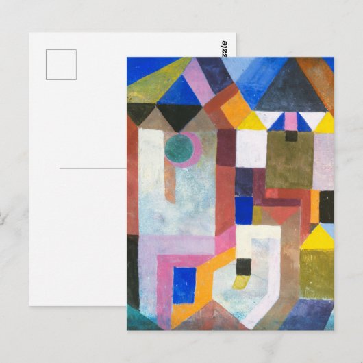 Architecture by カラフル Paul Klee, Data Art ポストカード (正面/裏面)