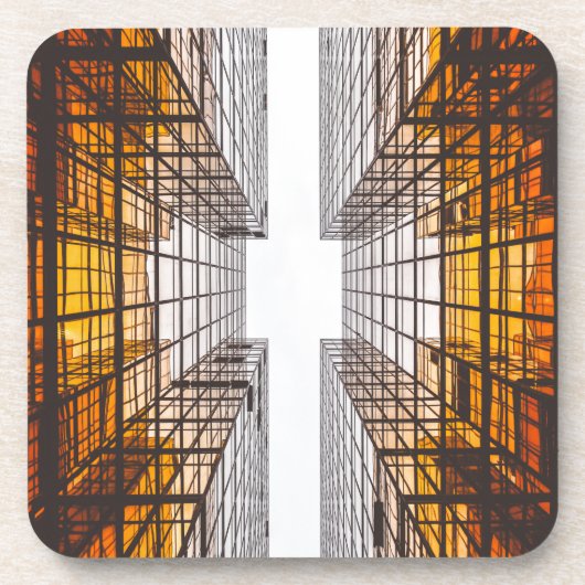 architecture facade建物ウィンドウ コースター (正面)