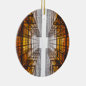 architecture facade建物ウィンドウ セラミックオーナメント (右)