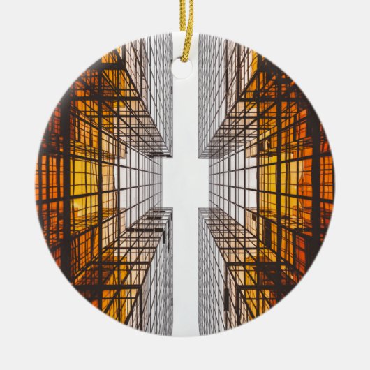 architecture facade建物ウィンドウ セラミックオーナメント (正面)