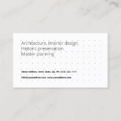 Architecture Master Planning Interior Designボックス 名刺 (裏面)