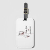 architecture, modern design, geometric art, black  ラゲッジタグ (正面縦)