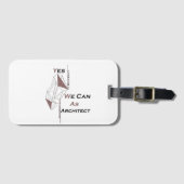 architecture, modern design, geometric art, black  ラゲッジタグ (正面横)