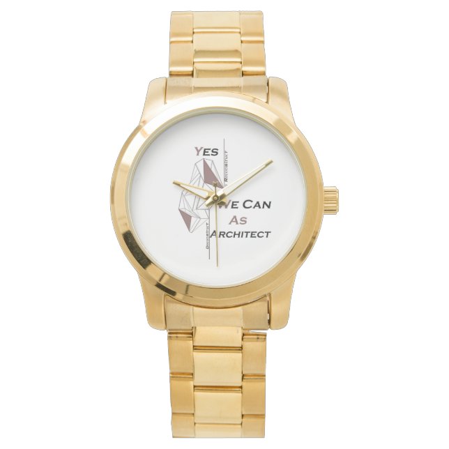 architecture, modern design, geometric art, black  腕時計 (正面)