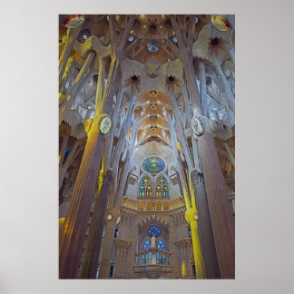 Architecture of the Sagrada Familia Cathedral ポスター