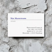 Architekt Visitenkarte 名刺